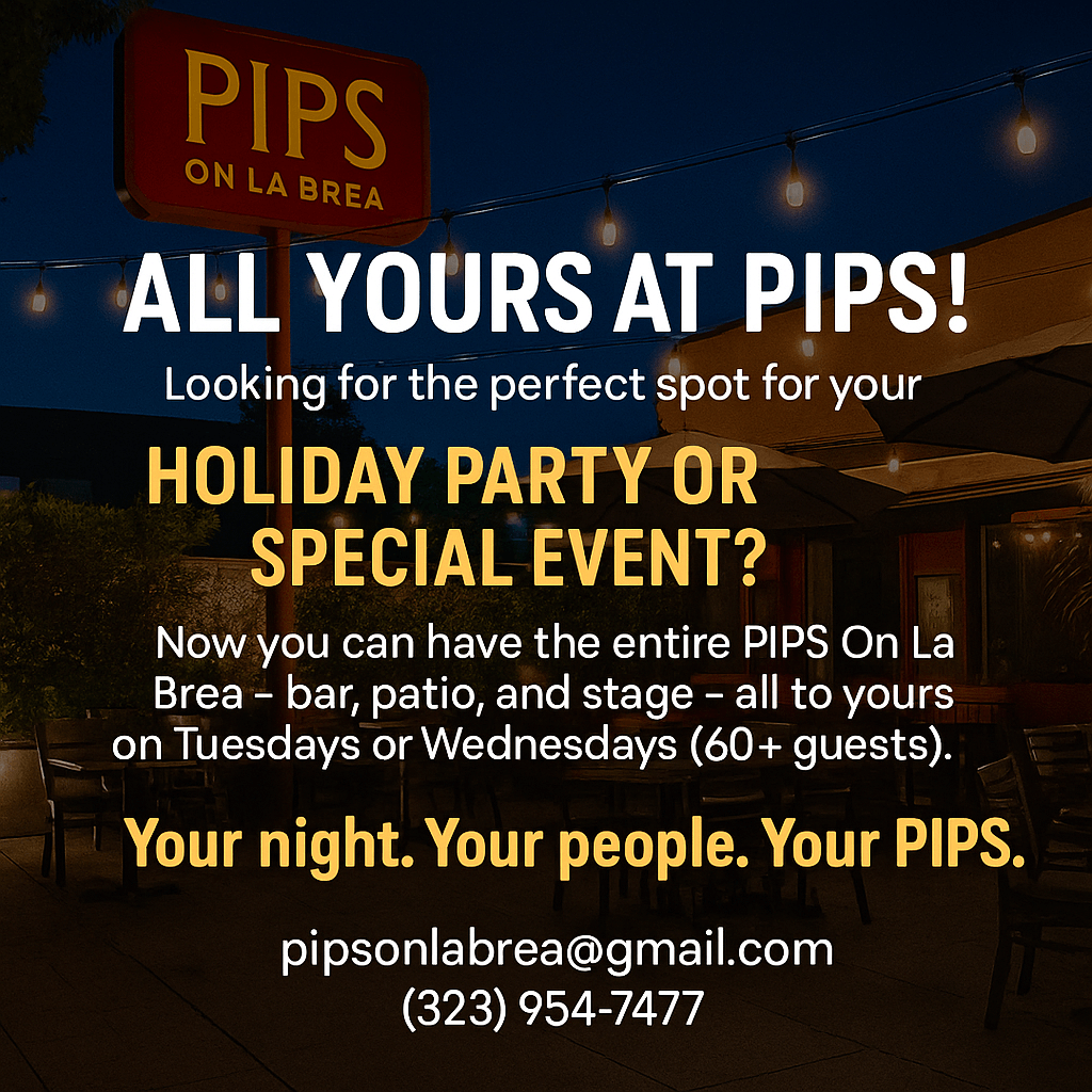 Clickable promo for our weekly live music schedule.